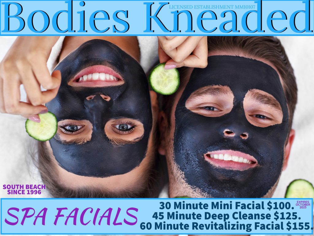 Spa Facials @ Bodies Kneaded Massage Spa  South Beach Miami Since 1996  www.BodiesKneaded.com  305.535.2424 