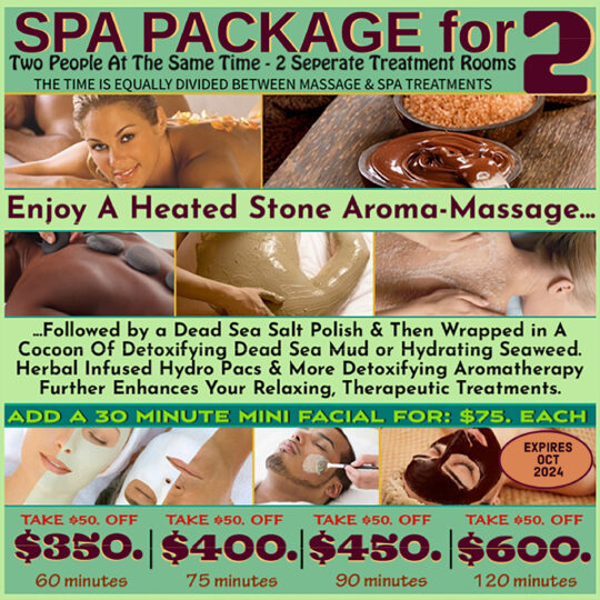 Spa Package for 2 people @ boodi