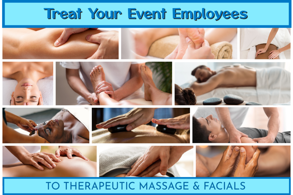 Treat event employees to Masssage. AT Bodies Kneaded Massage Spa South Beach Miami Since 1996 www.BodiesKneaded.com 305.535.2424